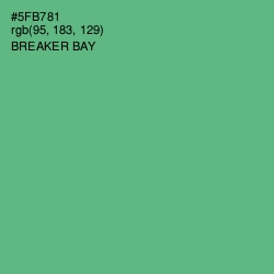 #5FB781 - Breaker Bay Color Image